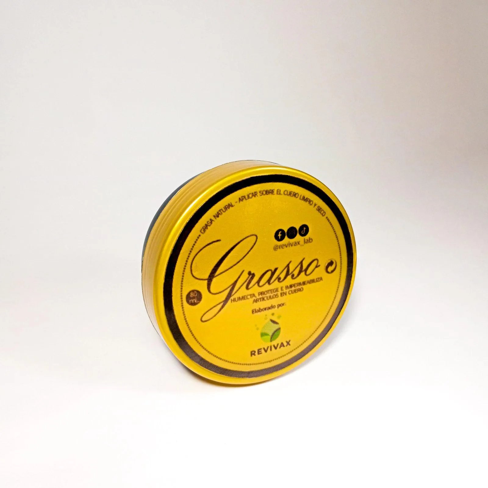 Grasso, grasa crema ecológica para cuero de Revivax
